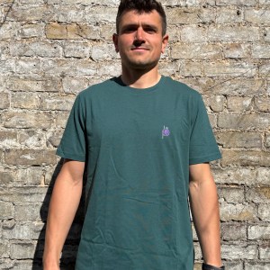 Organic Modern Fit T-Shirt - The plum - Small Print