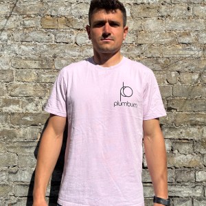 Organic Modern Fit T-Shirt - The pb plumbum - Medium Black Print