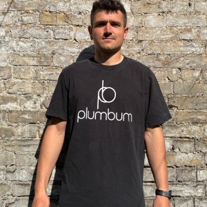 Organic Oversize Fit T-Shirt - The pb plumbum- Large White Print