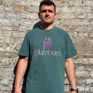 Organic Oversize Fit T-Shirt - The plum plumbum - Large Print