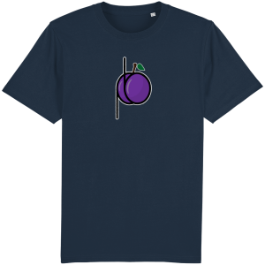 Organic Oversize Fit T-Shirt - The plum - Large Print