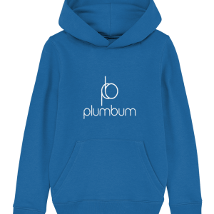 Organic Kids Hoodie - The pb plumbum - Large White Print