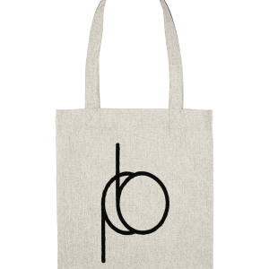 Recycled Tote Bag – The pb – Large Black Print