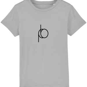 Organic Kids T-Shirt - The pb - Large Black Print