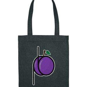 Recycled Tote Bag – The plum – Large Print