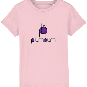 Organic Kids T-Shirt - The plum plumbum - Large Print