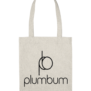 Recycled Tote Bag – The pb plumbum – Large Black Print