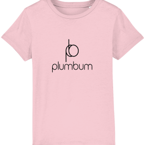 Organic Kids T-Shirt - The pb plumbum - Large Black Print