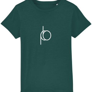 Organic Kids T-Shirt - The pb - Large White Print